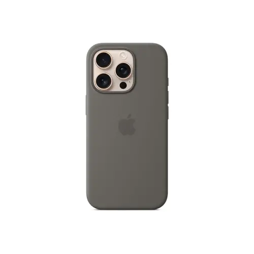 Калъф, Apple iPhone 16 Pro Silicone Case with MagSafe - Stone Gray