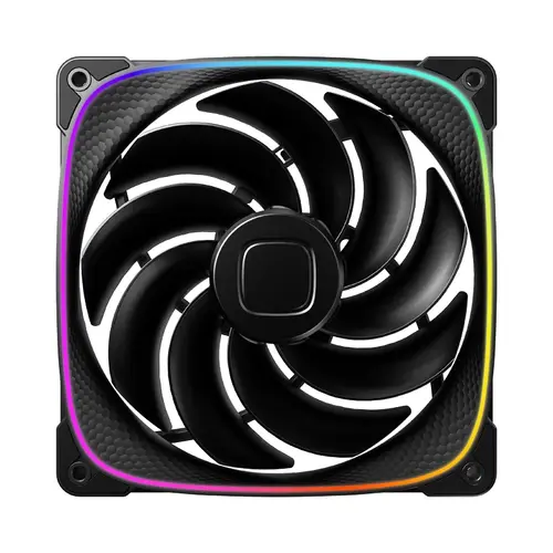 Geometric Future Комплект вентилатори Fan Pack 3-in-1 140 mm, Reversed - Squama 2503RB-14 Black - image 1