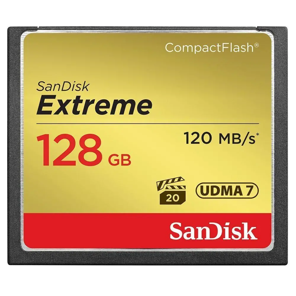 Карта памет SANDISK Extreme® CompactFlash® Memory Card 128Gb