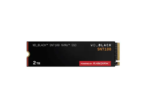 SSD POWERED BY SANDISK  Black SN7100 2TB M.2 2280 PCIe Gen4 x4 NVMe, Read/Write: 7250/6900 MBps, IOPS 1000K/1400K, TBW: 1200