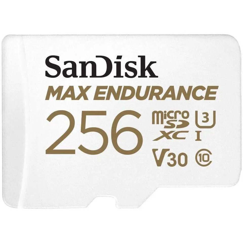 Κάρτα μνήμης SANDISK MAX Endurance, Αντάπτορας SD, micro SDXC UHD, V30, 256GB, Class 10