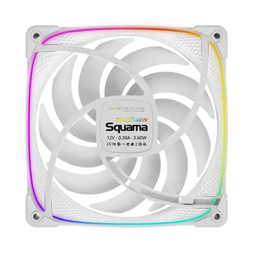 Geometric Future Set ventilatoare Fan Pack 3-in-1 140 mm, Reversed - Squama 2503RW-14 White - 5