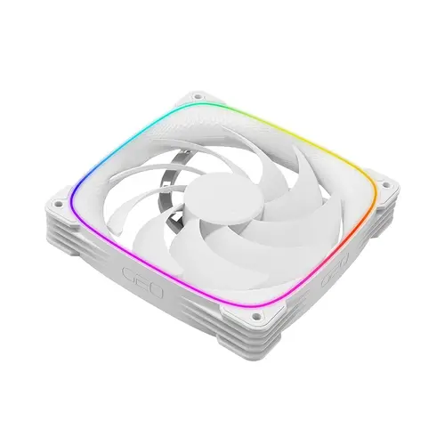 Geometric Future Комплект вентилатори Fan Pack 3-in-1 140 mm - Squama 2503W-14 White - image 5