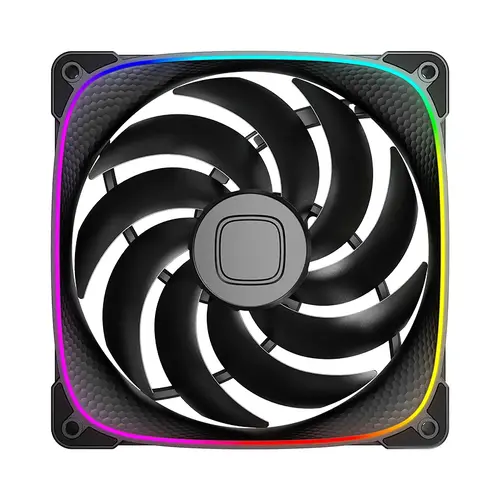 Geometric Future Set ventilatoare Pachet 3-în-1 140 mm - Squama 2503B-14 Negru - 2
