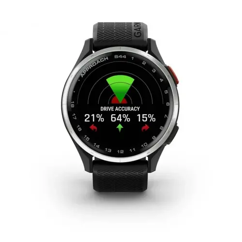Garmin Approach® S44 - Approach® S44 -  Silver Aluminium безел с Black силиконова каишка 010-03009-00 - image 1