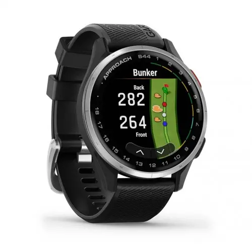 Garmin Approach® S44 - Approach® S44 -  Silver Aluminium безел с Black силиконова каишка 010-03009-00 - image 2