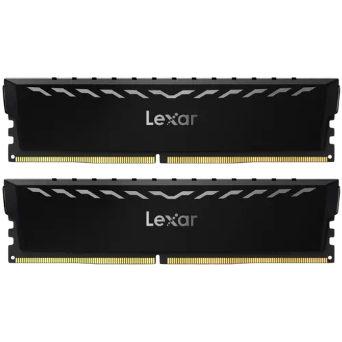 Lexar 2x8GB THOR DDR4 3600 UDIMM XMP Memory with Black heatsink. Dual pack
