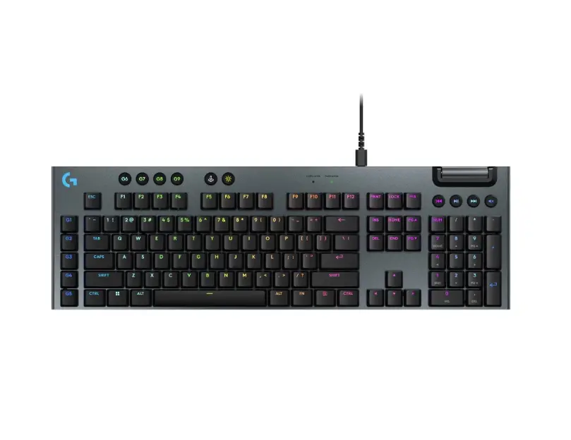 Клавиатура, Logitech G915 X Low Profile Wired Gaming Keyboard - BLACK - US INT`L - EMEA28i-935