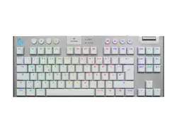 Клавиатура, Logitech G915 X LIGHTSPEED TKL Low-Profile Wireless Gaming Keyboard - WHITE - US INT`L - EMEA28i-935