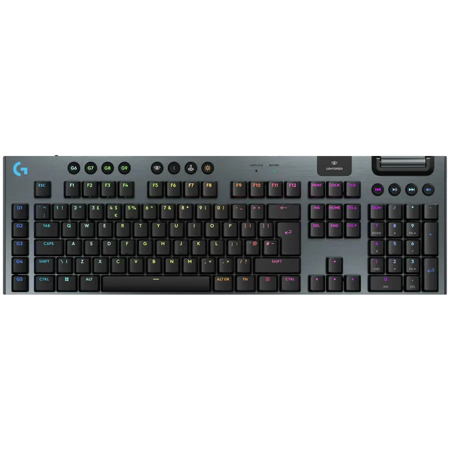 Πληκτρολόγιο, Logitech G915 X LIGHTSPEED Wireless Gaming Keyboard - ΜΑΥΡΟ - US INT'L - EMEA28i-935