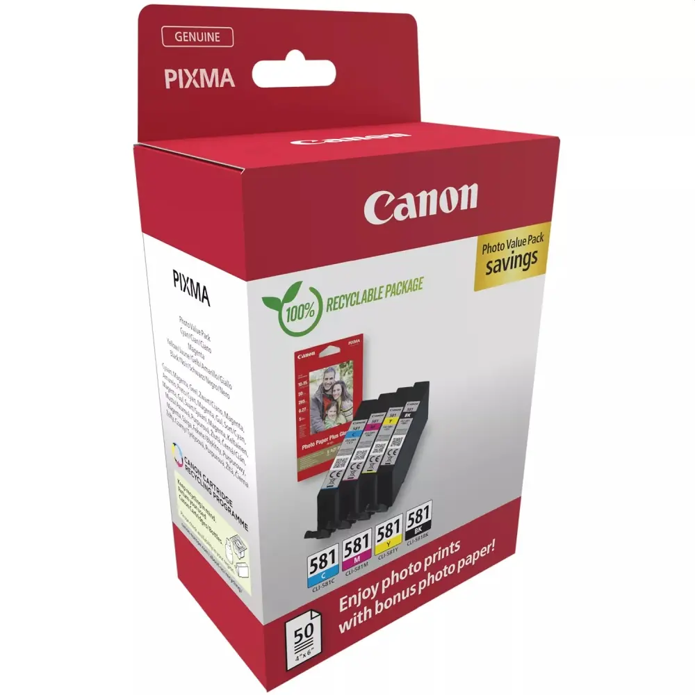 Консуматив, Canon CLI-581 C/M/Y/BK Photo Value Pack - image 1