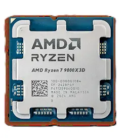 Επεξεργαστής AMD RYZEN 7 9800X3D TRAY, 8 πυρήνων, 4.7 GHz, 96MB, 120W, AM5, Χωρίς ψύκτρα