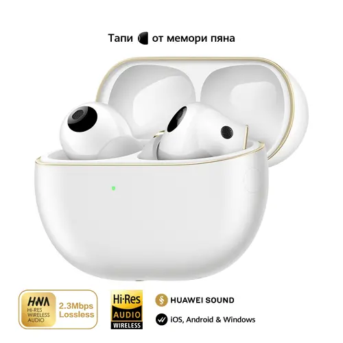 Слушалки, Huawei FreeBuds Pro 4 Piano-T180 Ceramic Whiter - image 5