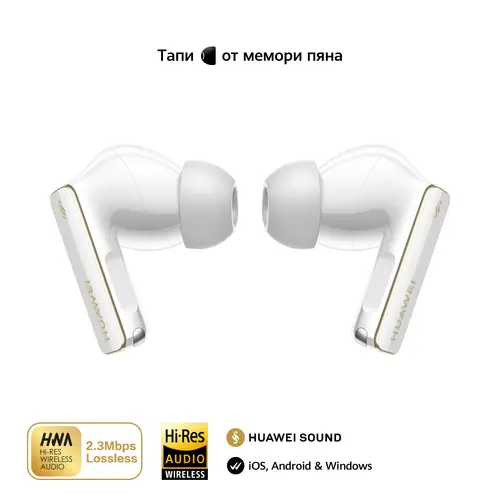 Слушалки, Huawei FreeBuds Pro 4 Piano-T180 Ceramic Whiter - image 9