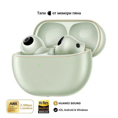 Слушалки, Huawei FreeBuds Pro 4 Piano-T180 Green - image 5