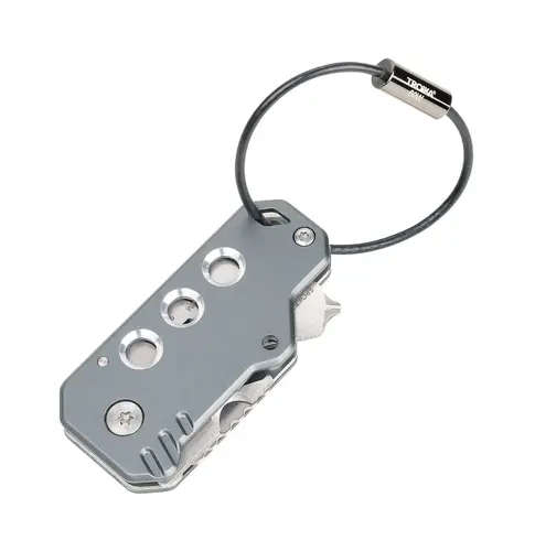 Unealtă multifuncțională/breloc Troika - KEYTOOL, gri - 1