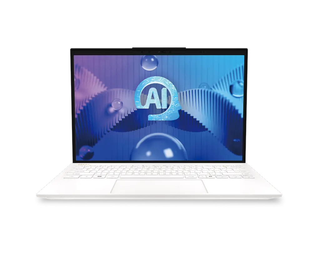 Лаптоп, MSI Prestige 13 AI Evo A1MG, Intel Core Ultra 5 125H (14C/18T, up to 4.5 GHz, 18MB), 13.3 2.8K OLED 2880x1800, Non-touch 100% DCI-P3, 400 nits, HDR True Black 500, Intel Arc, 16GB LPDDR5-6400 On board, 512GB PCIe Gen4x4 SSD, WiFi 7, White, Metal, 0.99 kg
