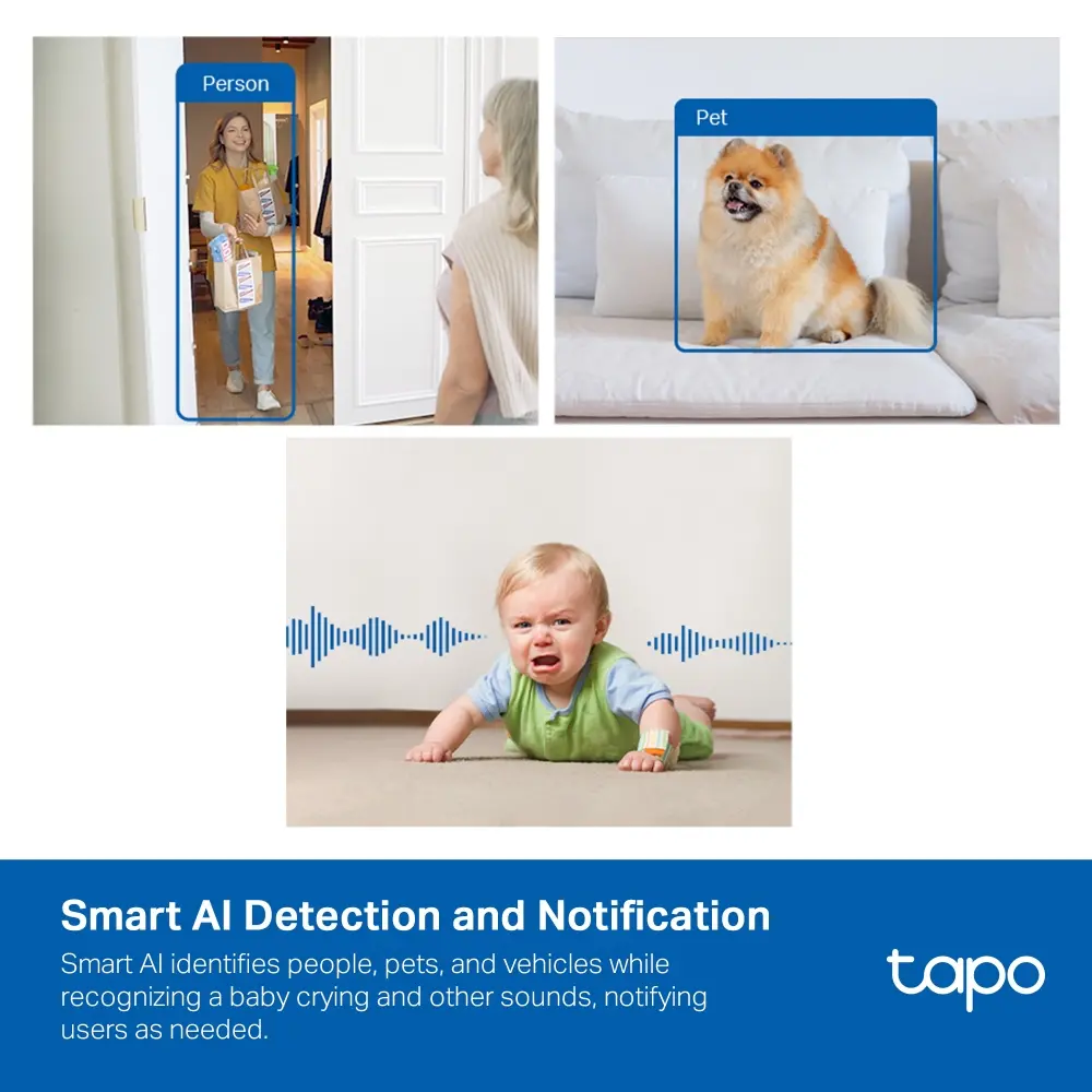 Камера TP-Link Tapo C125, 4MP, AI detection, WiFi, Micro SD, mic - image 4