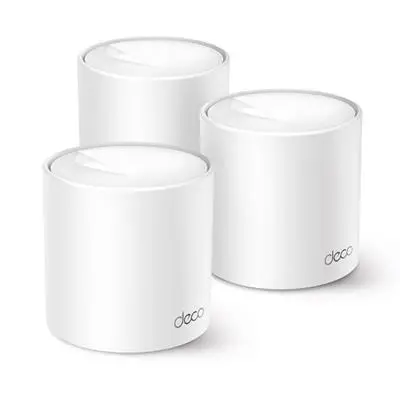 Безжичен рутер TP-LINK Deco X10(3-pack), AX1500, 2xGbE, MU-MIMO, Wi-Fi 6