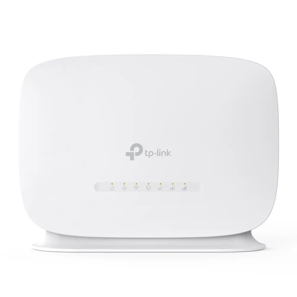 Безжичен рутер TP-LINK TL-MR105, N300, 4G LTE, 2 вътрешни WiFi антени, настолен