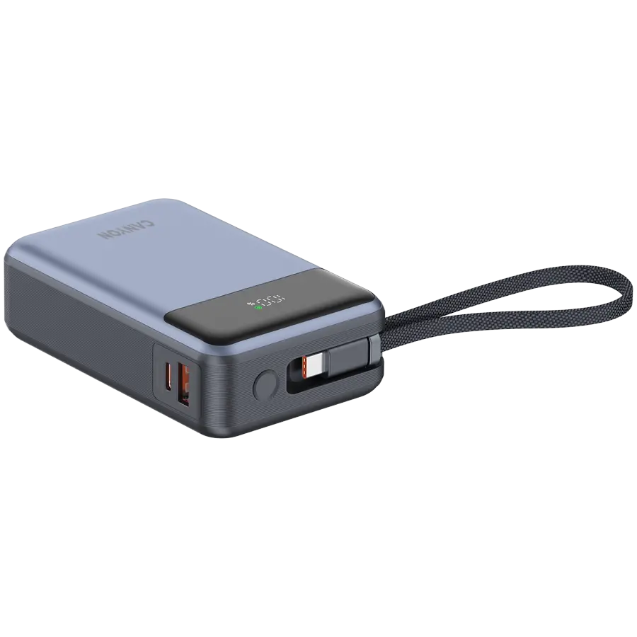 CANYON power bank OnPower 600 built-in cable 20000 mAh PD65W Dark Grey - image 3