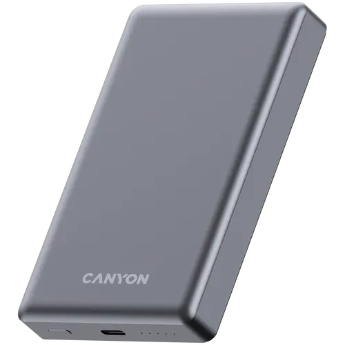 CANYON power bank OnPower 510 slim Magnetic 10000 mAh PD20W Dark Grey - image 1