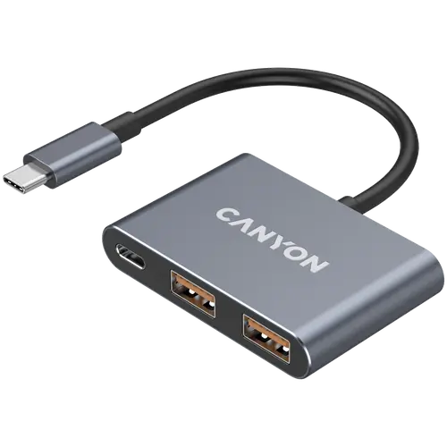 CANYON hub DS-3 3in1 USB-C Dark Grey - image 1