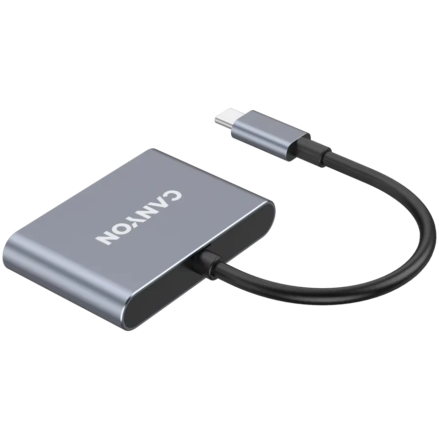 CANYON hub DS-3 3in1 USB-C Dark Grey - image 2