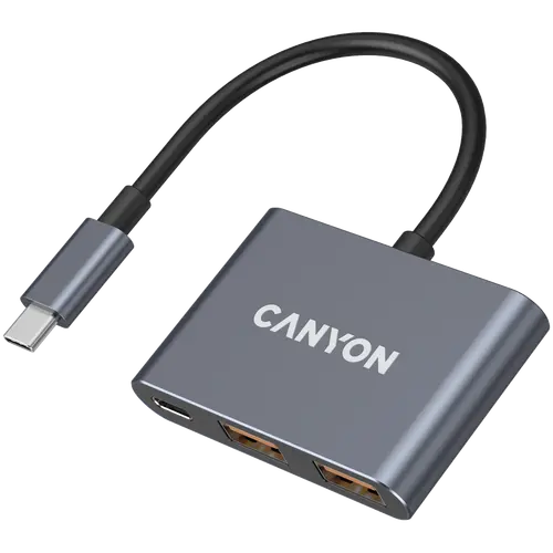 CANYON hub DS-3 3in1 USB-C Dark Grey