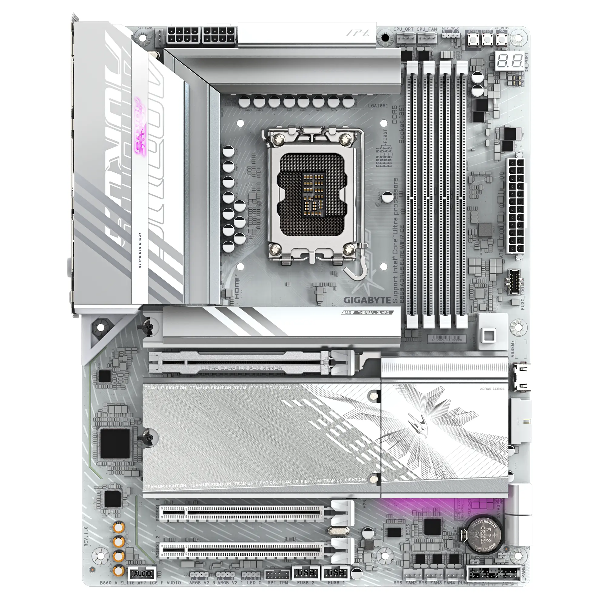 Μητρική πλακέτα GIGABYTE B860 AORUS ELITE WIF 7 ICE, LGA 1851