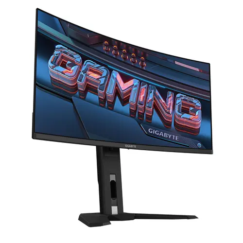 Гейминг монитор GIGABYTE MO34WQC - 34" QD-OLED, WQHD, 175Hz, 0.03ms, Vesa ClearMR 10000, HDR 400, KVM - image 2