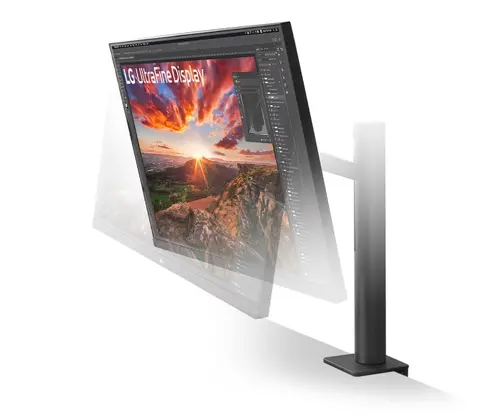 Монитор, LG 32UN880K-B, 31.5" UltraFine Ergo 4K, IPS AG, DCI-P3 95%, 5ms, 350 cd/m2, 1000:1, 3840x2160, HDR 10, USB Type-C 60W, USB, HDMI, DisplayPort, AMD FreeSync, Speaker 5Wx2, LG Switch, Reader Mode, Tilt/Height/Swivel/Pivot/ Extend/Retract, Black - image 4