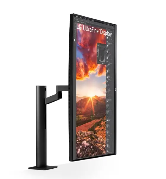 Монитор, LG 32UN880K-B, 31.5" UltraFine Ergo 4K, IPS AG, DCI-P3 95%, 5ms, 350 cd/m2, 1000:1, 3840x2160, HDR 10, USB Type-C 60W, USB, HDMI, DisplayPort, AMD FreeSync, Speaker 5Wx2, LG Switch, Reader Mode, Tilt/Height/Swivel/Pivot/ Extend/Retract, Black - image 6
