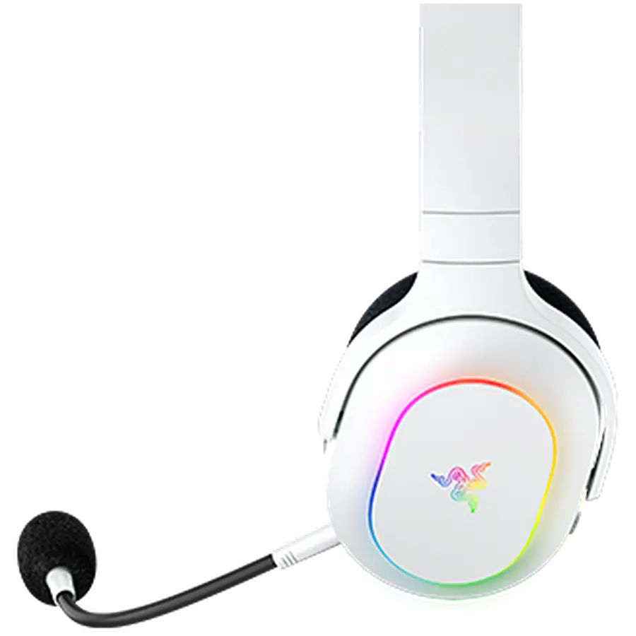 Razer Barracuda X Chroma, Gaming Headset, White, Oval Ear Cushions, 2.4 GHz Wireless / Bluetooth, Breathable Fabric with Memory Foam Cushions, Detachable Razer™ HyperClear Cardioid Mic, 7.1 Surround sound: Only available on Windows 10 64-bit (or higher) - image 2