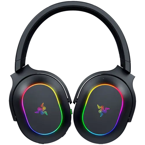 Razer Barracuda X Chroma, Căști gaming, Negru, Perne auriculare ovale, Wireless 2.4 GHz / Bluetooth, Material respirabil cu perne din spumă - 2