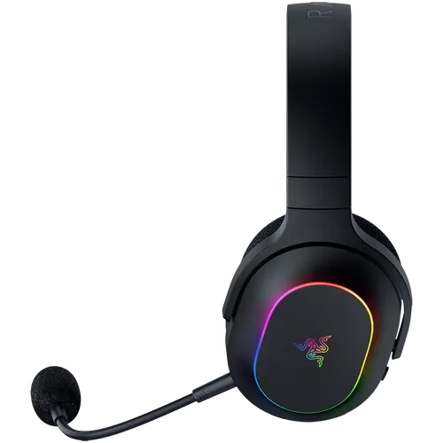 Razer Barracuda X Chroma, Căști gaming, Negru, Perne auriculare ovale, Wireless 2.4 GHz / Bluetooth, Material respirabil cu perne din spumă - 3