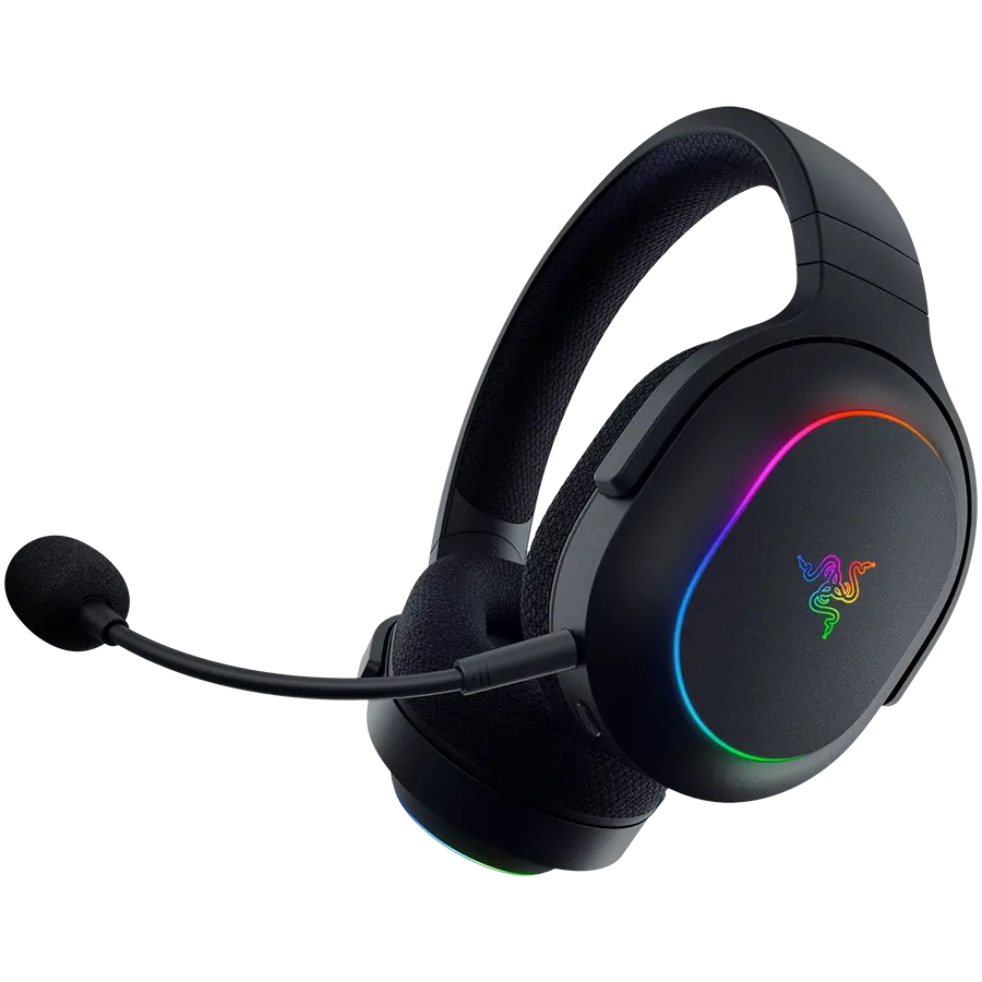 Razer Barracuda X Chroma, Gaming Headset, Black, Oval Ear Cushions, 2.4 GHz Wireless / Bluetooth, Breathable Fabric with Memory Foam Cushions, Detachable Razer™ HyperClear Cardioid Mic, 7.1 Surround sound: Only available on Windows 10 64-bit (or higher) - image 3