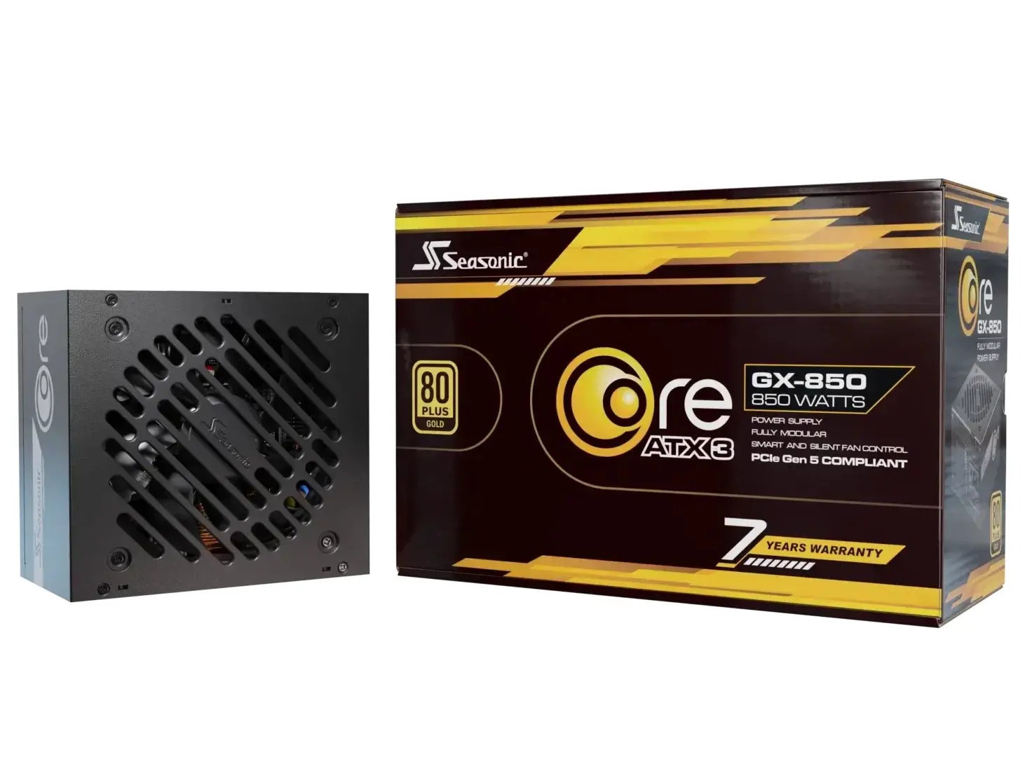 Seasonic захранване PSU ATX 3.1 850W Gold, Full Modular, PCIe 5.1 - CORE GX-850 V2 - SRP-CGX851-A5A32SF - image 8
