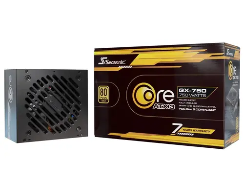 Seasonic sursă de alimentare PSU ATX 3.1 750W Gold, complet modulară, PCIe 5.1 - CORE GX-750 V2 - SRP-CGX751-A5A32SF - 7