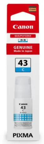 STICLĂ DE CERNEALĂ PENTRU CANON PIXMA G540/G640 - /43/ - GI-43C (GI43C) - Sticlă de cerneală - Cyan - PN 4672C001 - 1