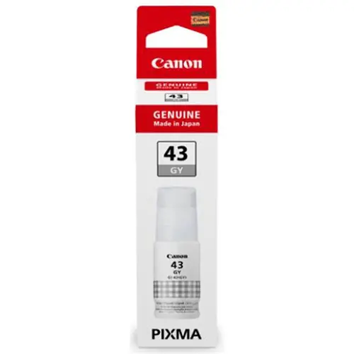 STICLĂ DE CERNEALĂ PENTRU CANON PIXMA G540/G640 - /43/ - GI-43GY (GI43GY) - Sticlă de cerneală - Gri - PN 4707C001 - 1