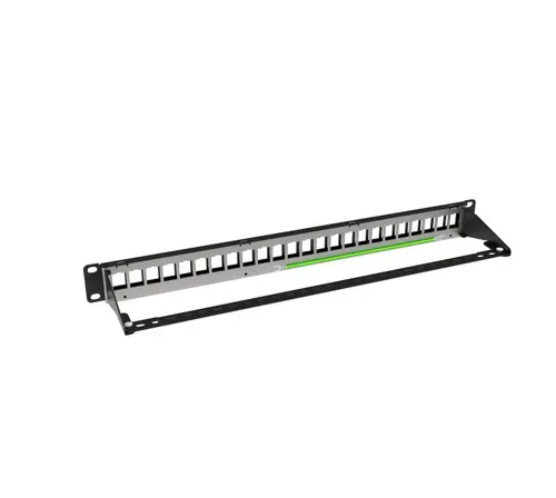 Пач панел Hikvision DS-1CP0P24-1U, екраниран 24-портов празен, 1U - image 2