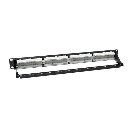 Patch panel Hikvision DS-1CP6U24-1U, Cat6, neecranat, cu 24 de porturi, 1U - 3