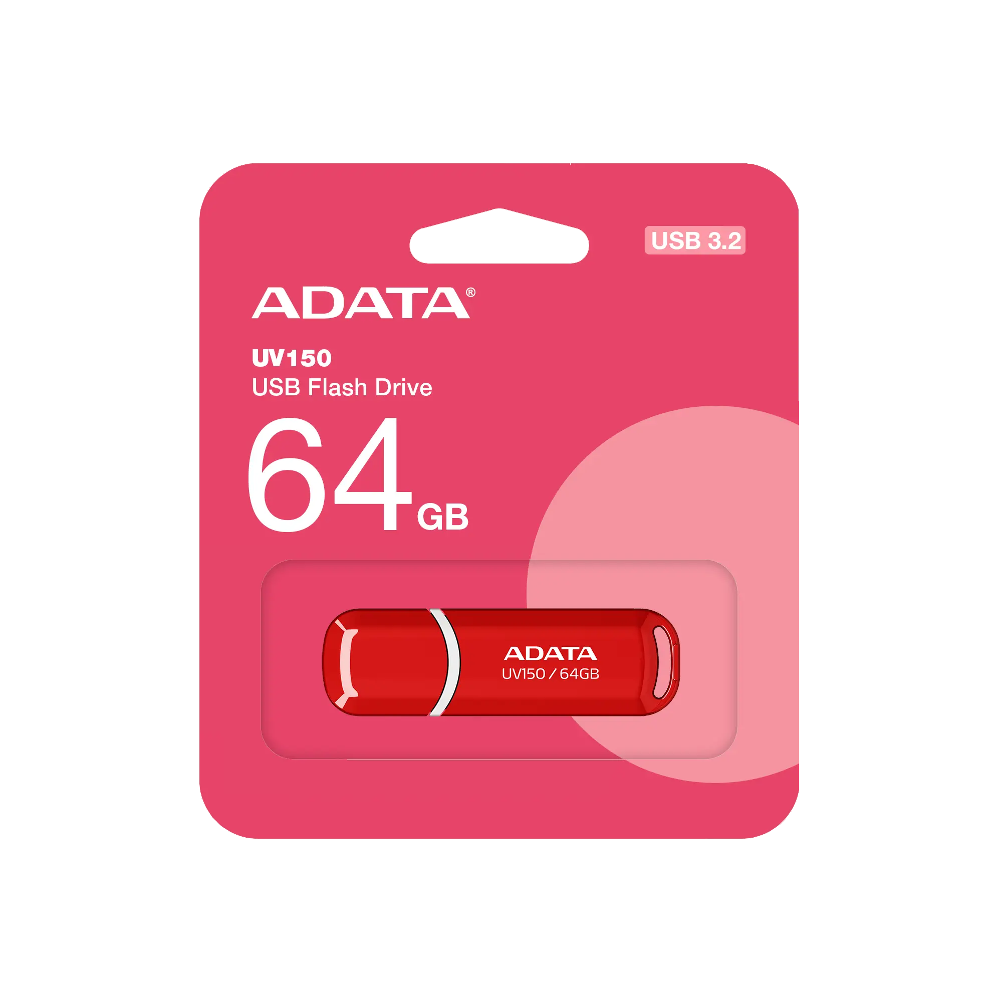 Памет, 64GB USB3 UV150 ADATA RED