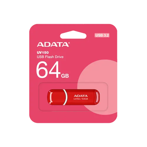 Memorie, 64GB USB3 UV150 ADATA ROȘU - 1