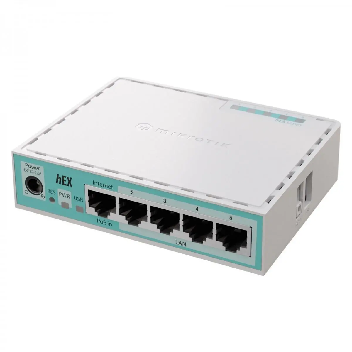 Рутер MikroTik 10/100/1000Mbit, PoE, RAM - 512 MB, USB - А, RouterOS v7, License level 4 - image 1