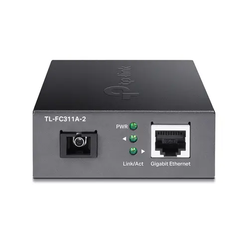 Omada 10/100/1000 Mbps RJ45 to 1000 Mbps Single-mode SC WDM Bi-Directional Fiber Converter PORT: 1× Gigabit SC Port, 1× Gigabit RJ45 Port (Auto MDI/MDIX) SPEC: Full-duplex, Tx:1550 nm, Rx:1310 nm, Up to 2 km, Chassis FC1420 rack-mountable - image 2