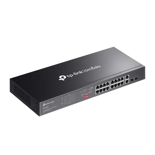 Omada 18-Port Gigabit Rackmount  Switch with 16-Port PoE+ PORT: 16× Gigabit PoE+ Ports, 2× Gigabit Non-PoE Ports, 2× Combo Gigabit SFP Slots SPEC: 802.3at/af, 250 W PoE Power, 1U 19-inch Rack-mountable Steel Case FEATURE: Plug and Play - image 3