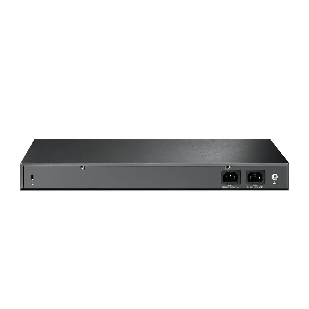 Omada 24-Port SFP L2+ Managed Switch 20× Gigabit SFP Ports, 4× Gigabit SFP/RJ45 Combo Ports, 4× 10G SFP+ Slots, RJ45/Micro-USB Console Port 1U 19-inch Rack-mountable Steel Case Integration with Omada SDN Controller - image 2