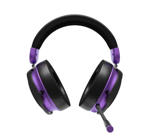 Геймърски безжични слушалки Dark Project Sono Wireless - Black/Violet - image 2